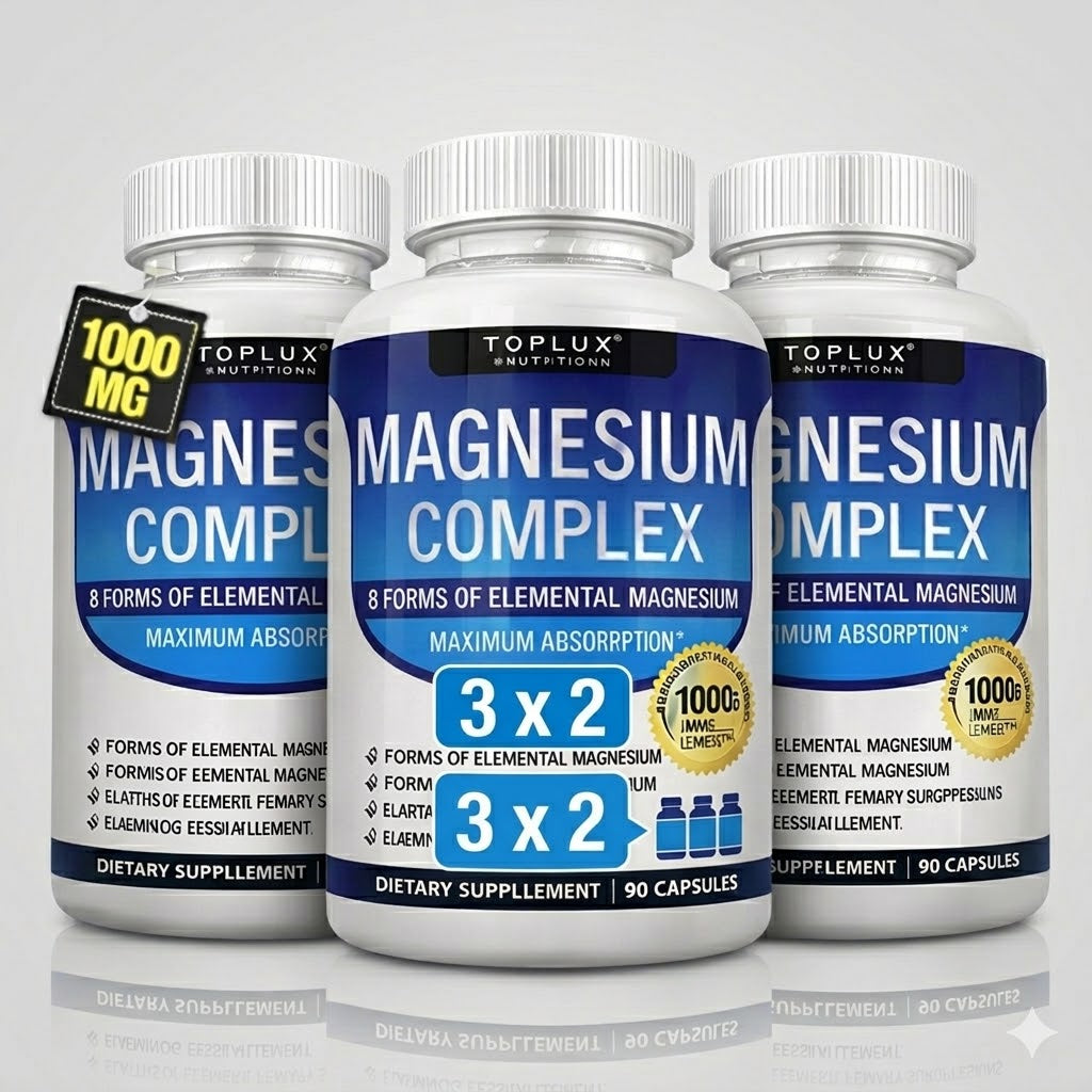 3X2 Magnesium Complex 90 Caps: El Secreto para un Descanso Profundo y Energía Total
