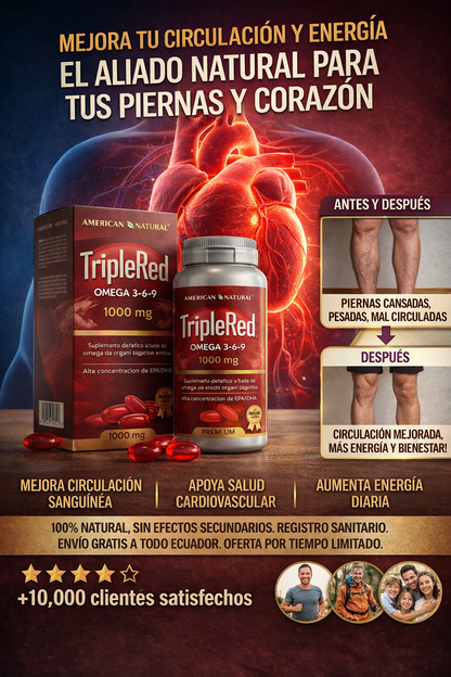 TripleRed OMEGA 3-6-9 – Equilibrio y bienestar para tu salud diaria